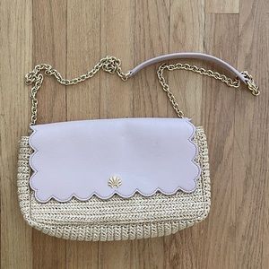 Lele Sadoughi Blush Nannette Scallop Shoulder Bag